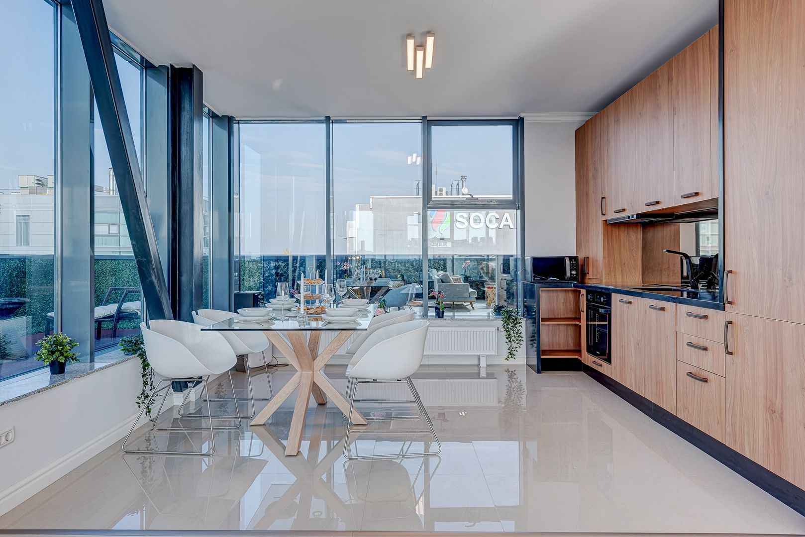Penthouse cu design newyorkez și terasă de 42 mp | Herăstrău–Aviației - Poză 3