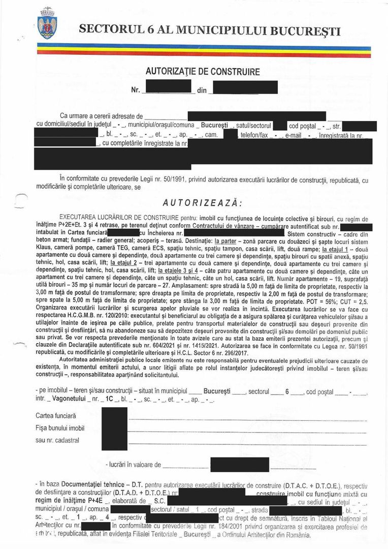 Teren 753 mp Autorizatie 20 Apartamente Lujerului - Poză 3