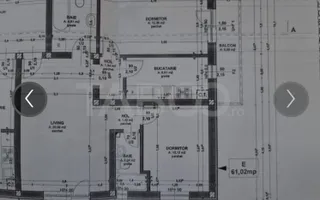 Apartament 3 camere | 71 m  utili | 2 băi | 2 balcoane | Parcare în fața vilei | Mobilat | Etaj 2 - Schiță 13