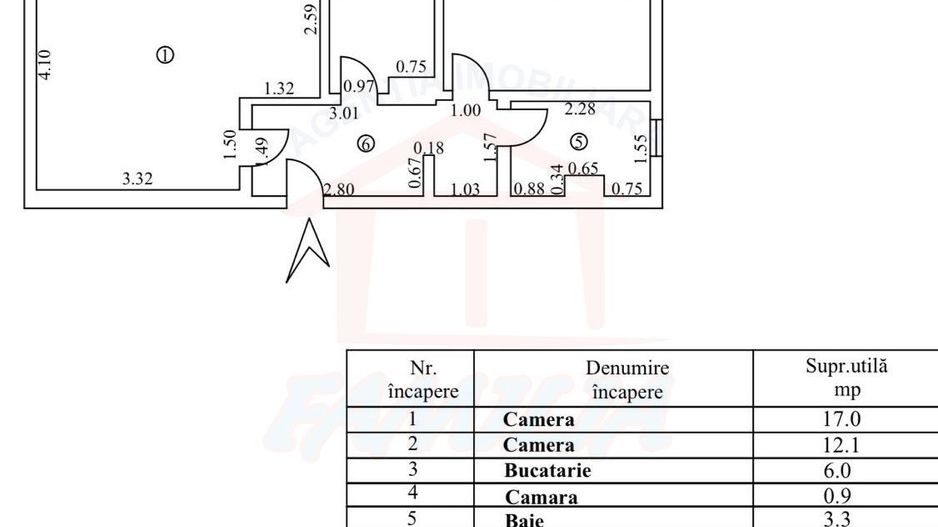 49.800 euro, 2 camere decomandate, LIBER, 49mp, etaj 9 din 10, Micro20 - Poză 3