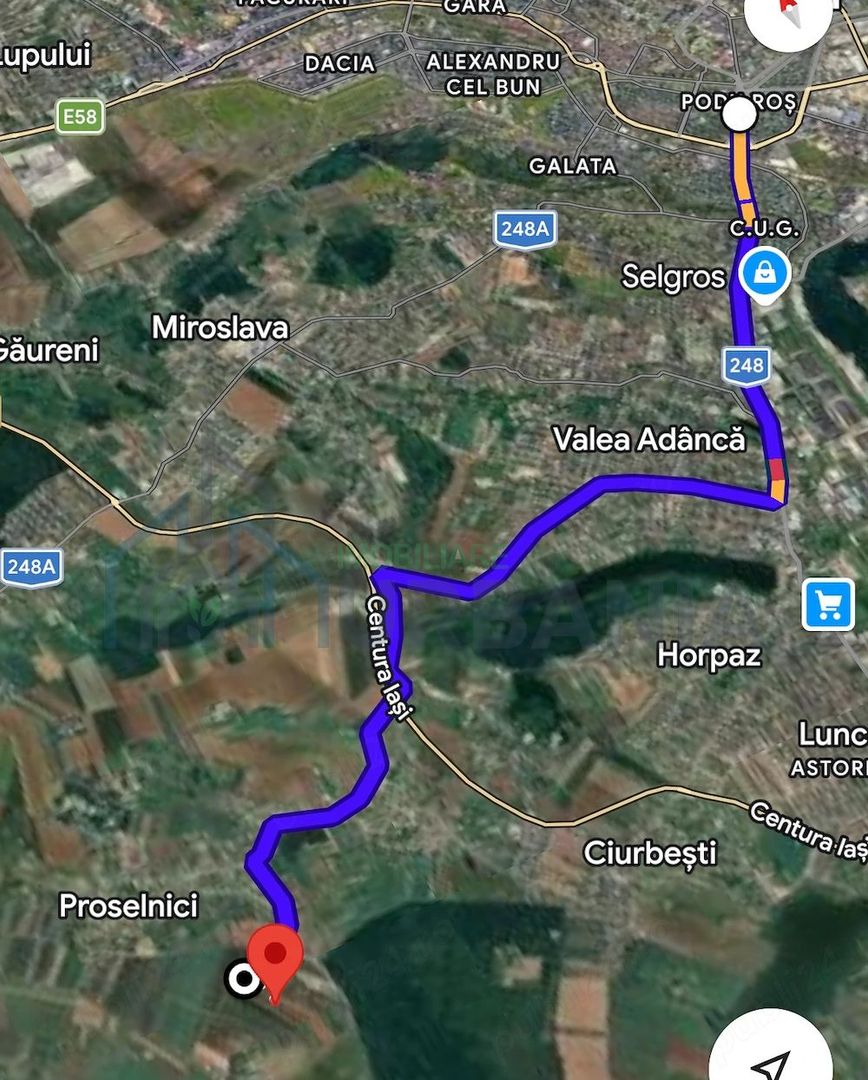 Teren extravilan 1,7 ha în Miroslava, sat Proselnici, zona Ferma Liliac - Poză 2