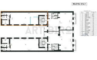 Zero comision, 107mp birou ultracentral Universitate - Cismigiu, 5' M - Schiță 13