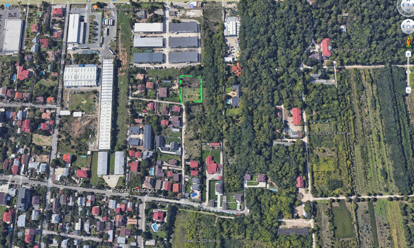 Vand teren ieftin 523 mp, in Voluntari strada Galata 83 - Poză 5