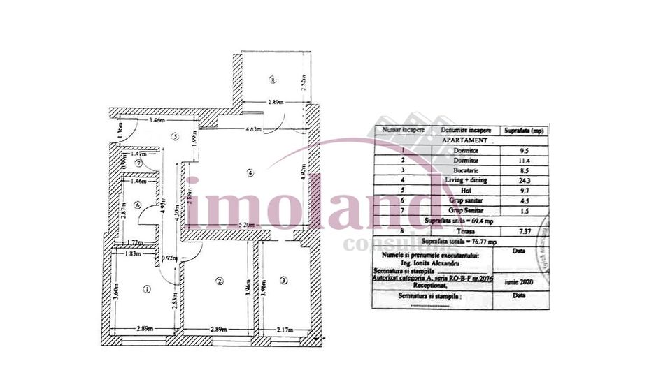 Apartament - 3 camere - vanzare - Floreasca-Barbu Vacarescu - Schiță 16