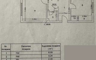 Apartament 3 camere, 79 mp, Virtutii – Metrou Lujerului si Tramvai 41, - Schiță 7