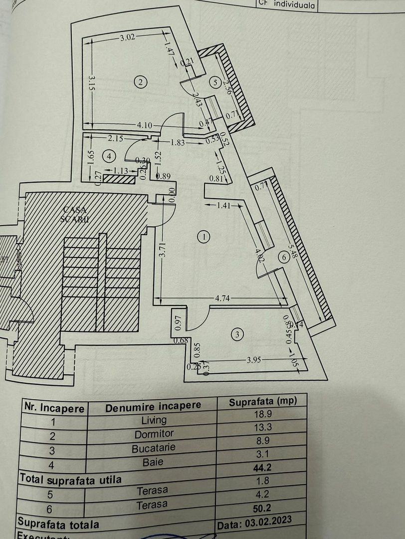 APARTAMENT 2 CAMERE | BLOC NOU | HERASTRAU - Schiță 8