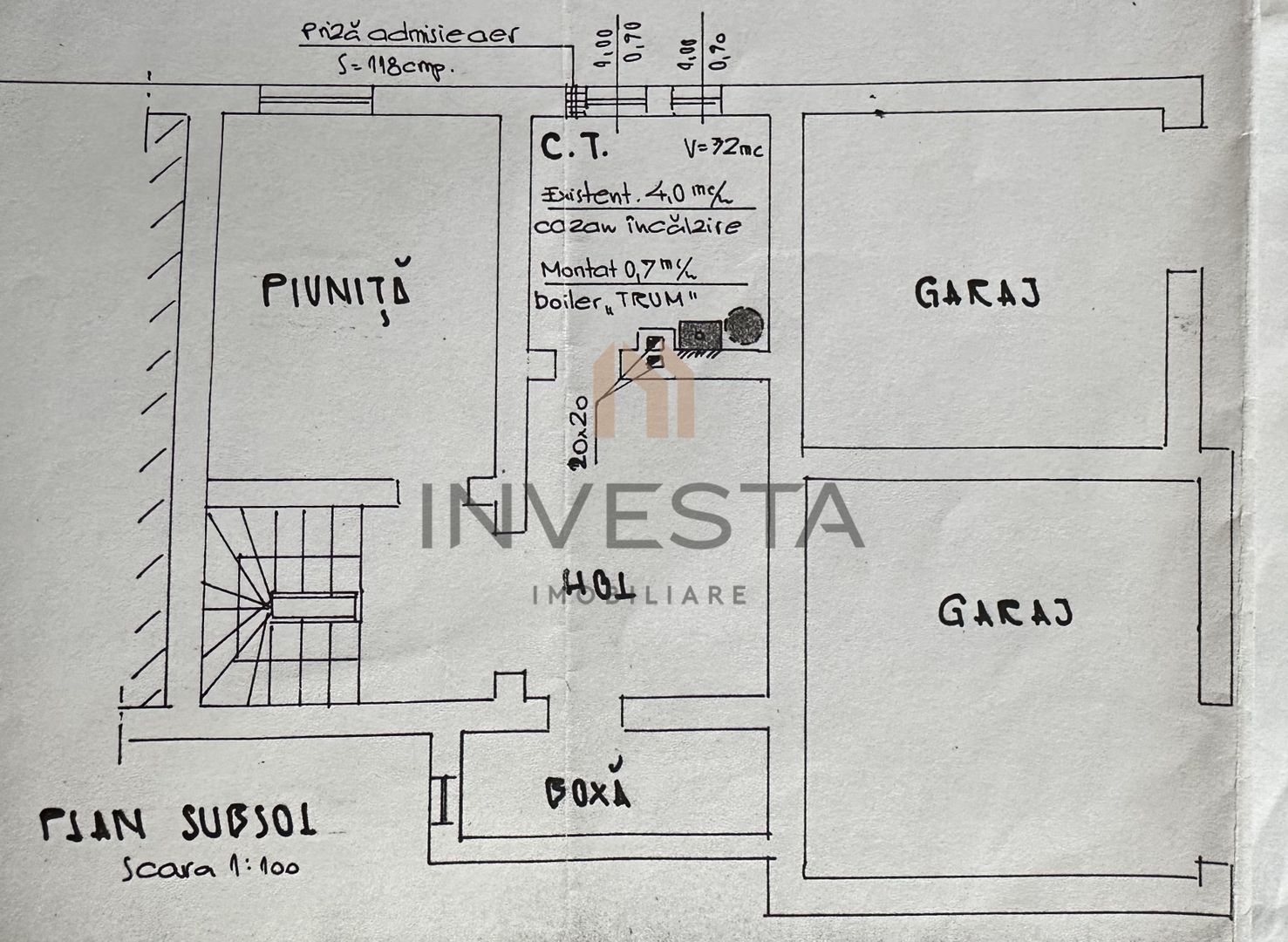 Apartament 4 camere, 160 mp, curte 165 mp, garaj | Andrei Muresanu - Schiță 9