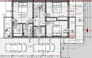 Casa tip duplex de vanzare, constructie noua, strada privata, Floresti - Schiță 21