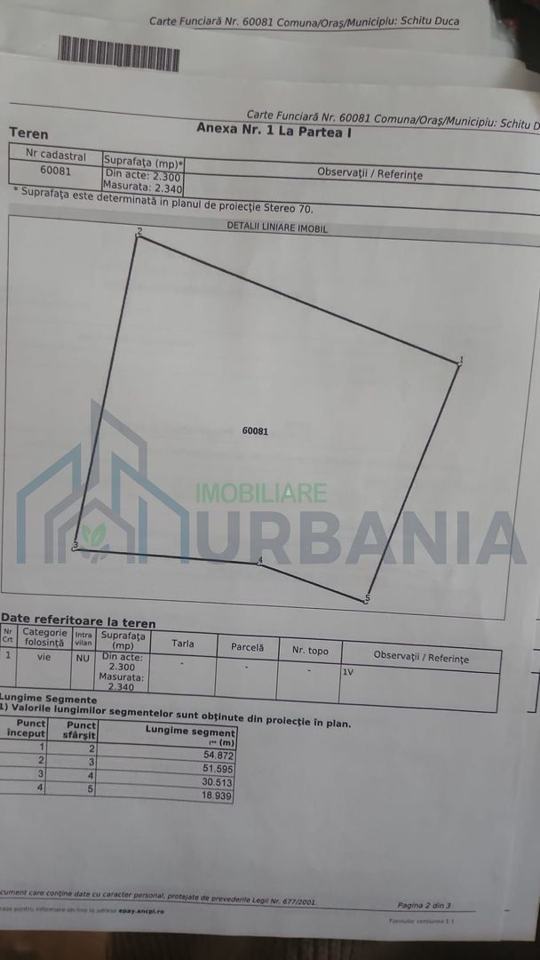 Vând teren Poieni, Schitu Duca - Poză 1