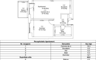 2 camere Lux, 5 minute metrou Nicolae Teclu - Schiță 19