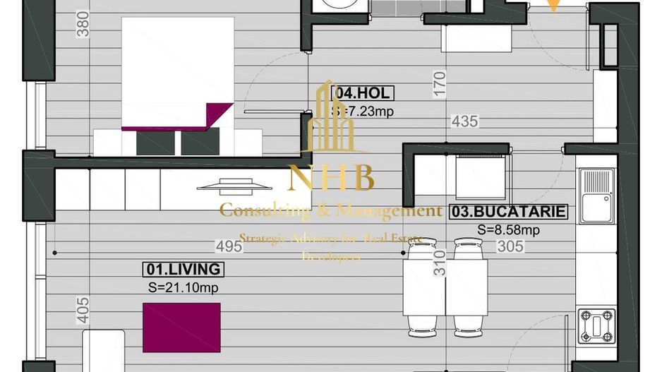 Apartament 2 Camere  – Prima Închiriere | Cloud9 Residence, Aviatiei – Pipera - Poză 7