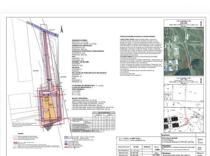 Teren industrial | 15127 mp | PUZ aprobat | lângă autostrada | Gilau - Poză 3
