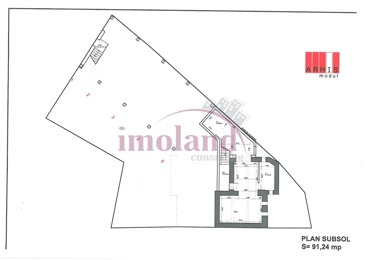 Vila impunatoare - 20 camere - birouri - Romana-Lahovari - Schiță 20