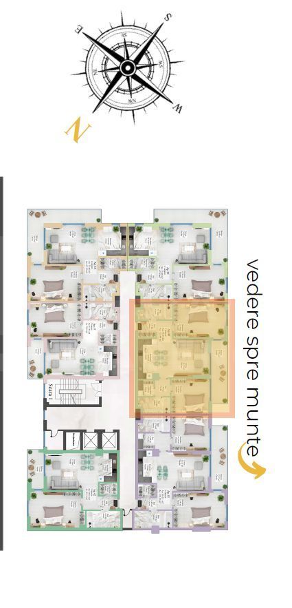 Vânzare, apartament, 3 camere, Carpathia, Brașov - Poză 10