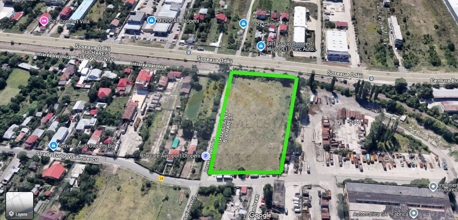 🏷️ Teren de vânzare / Inchiriere – Otopeni, Șos. Odăi – 8551 mp - Poză 1