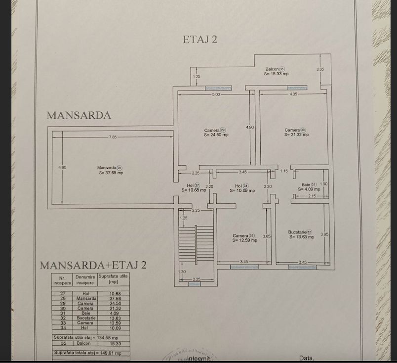 Vila  zona Elisabetin P+2E+M - Poză 10