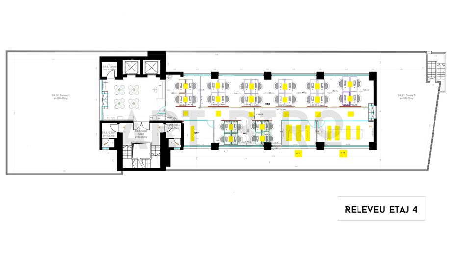 Zero comision, 290mp birou versatil cu terasa 340mp, Romana, 6' metrou - Schiță 10