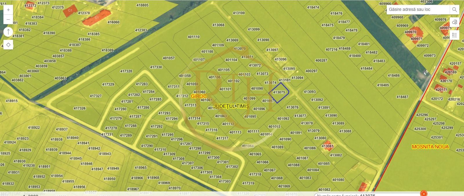 De vanzare teren intravilan in Giroc,657 mp, front stradal 20 ml. - Poză 1
