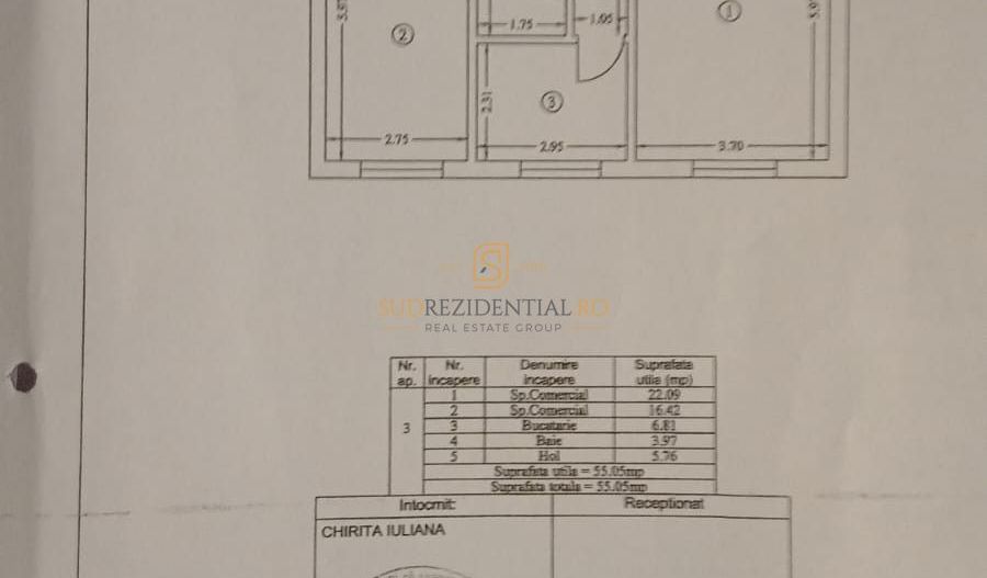 Spațiu comercial 55 mp | Vitrină stradală | Metrou Dimitrie Leonida - Schiță 9