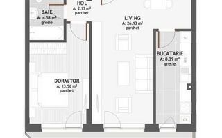 Apartament 2 camere, Florești, zonă centrală, parcare subterană. - Poză 6
