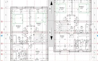 Duplex Sacalaz P+E,4Camere,3 Bai,Proiect Modern - Poză 6
