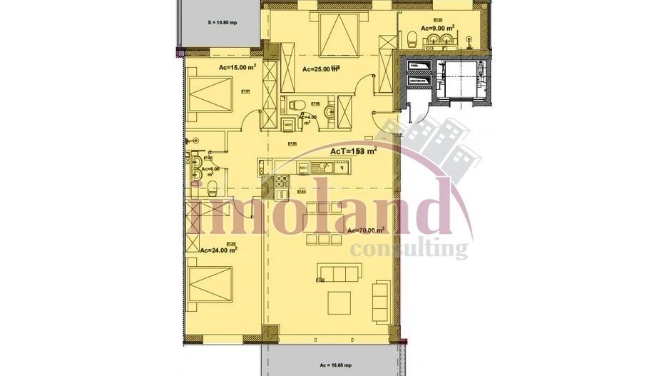 Lacul Floreasca - apartament - 4 camere - vanzare - Schiță 11