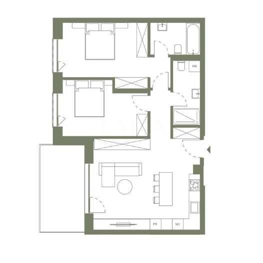 Apartament 3 camere, proiect rezidențial modern, finisaje premium. - Poză 1
