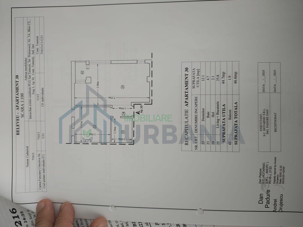 Apartament 2 camere de vânzare, 47 mp, Tomesti, VOS RESIDENCE - Poză 1