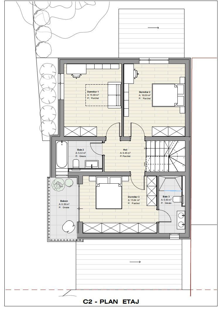 Buziasului-Continental | Case individuale | Carport - Poză 14