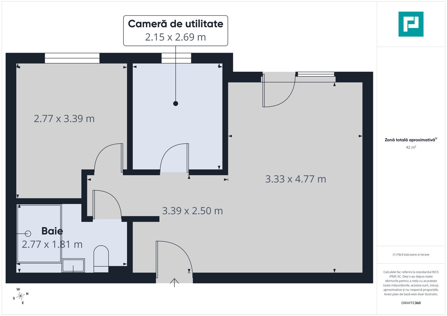 Apartament 2 camere în bloc nou, Gradiște - Poză 7