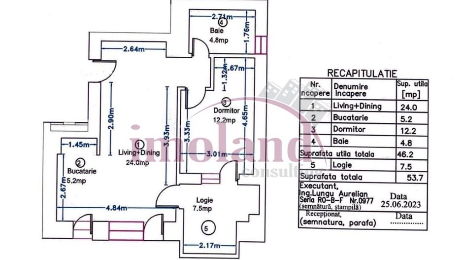 Inchiriere - apartament 2 camere - mobilat&utilat - Avalon Estate-Pipera - Schiță 18