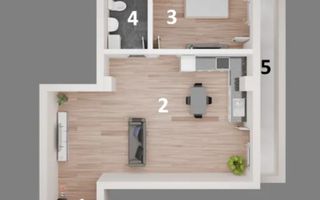 Apartament 2 camere Otopeni | parter înalt + terasă | include parcare - Schiță 10