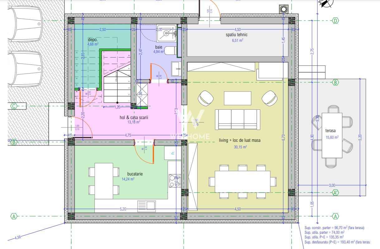 Casa individuala  Teren 705 mp Tocile-Sibiu. Sau schimb cu apartamente - Schiță 4
