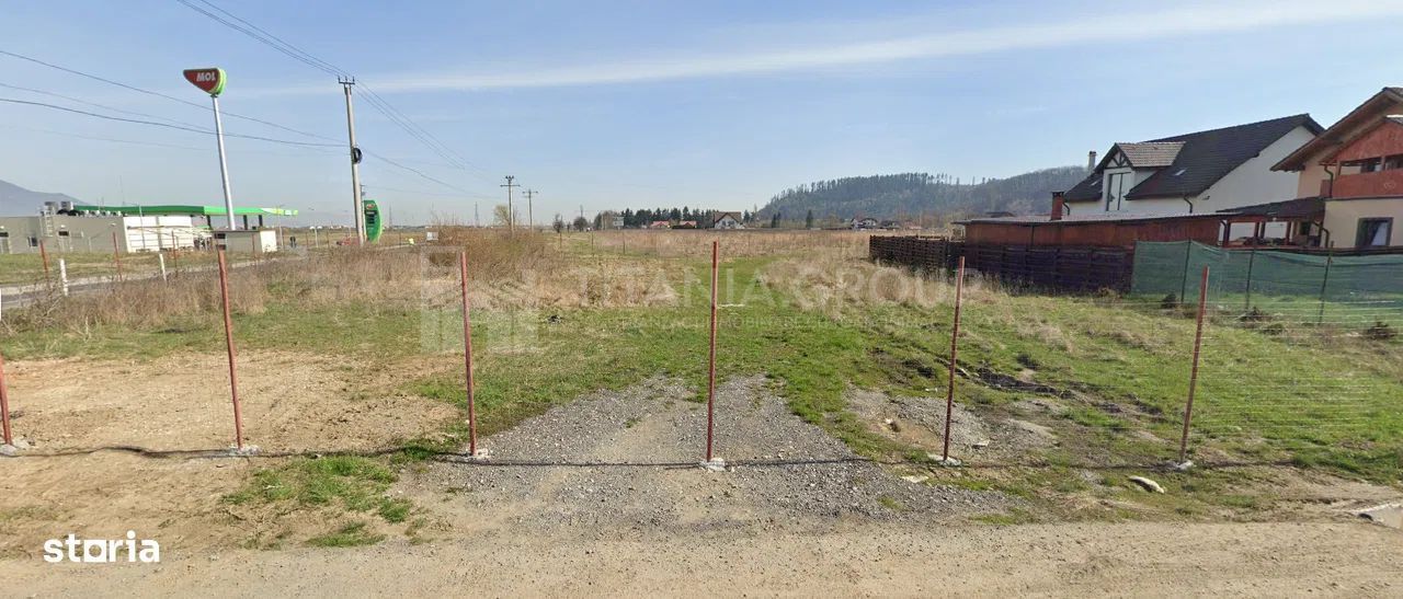 Teren generos 1441 mp cu deschidere 37 ml Râșnov - Vedere panoramica - Poză 3