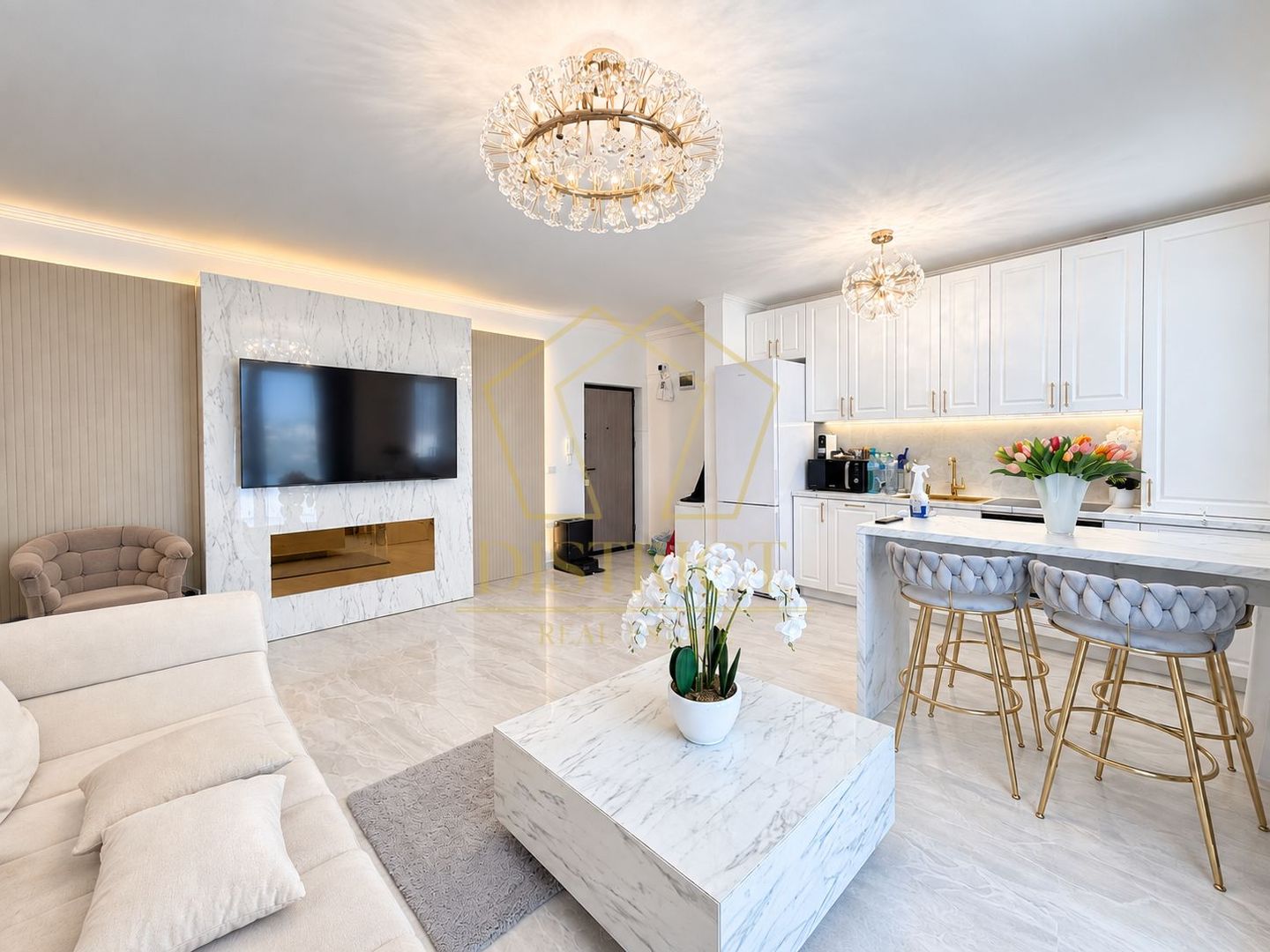 Apartament cu 2 camere mobilat de Lux | Etaj intermediar | in Giroc la asfalt. - Poză 1