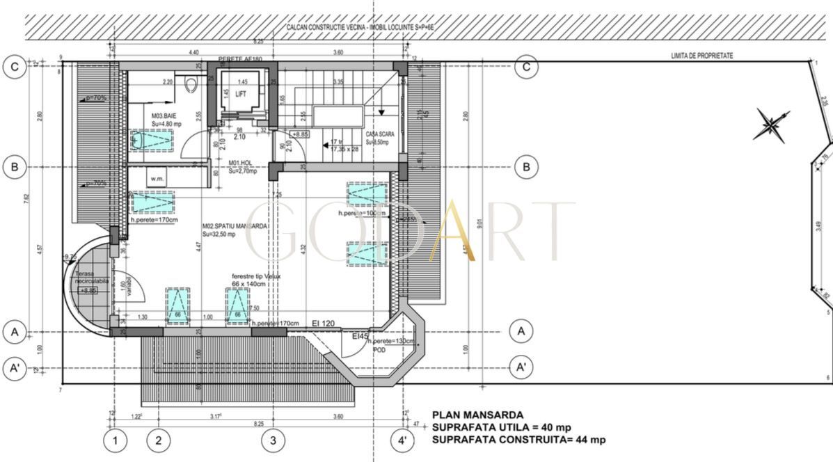 Arhitectură nouă în zonă istorică – vilă 2025 | Kiseleff - Schiță 33