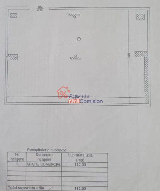 Spatiu comercial, 112mp,  zona Tg Cucu, 24euro/mp - Poză 3