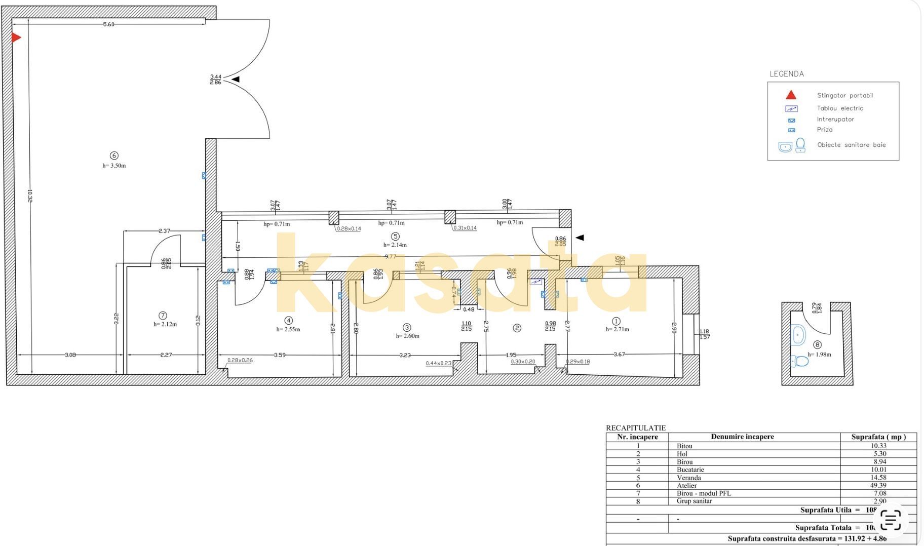 Casă 🏡 | Giulești Sector 1 📍 | Rezidențial/Birouri 💼  | Depozit 📦 - Schiță 16