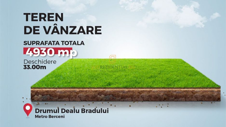 Teren intravilan 4930 mp,ideal constructii rezidentiale,Bd.Metalurgiei - Poză 1