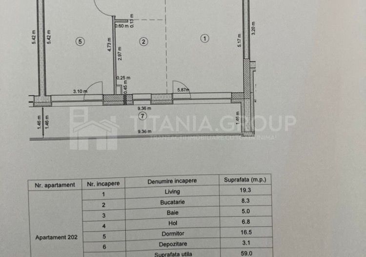 Apartament 2 camere spatios 74 mp,  parcare,  Kasper Coresi - Poză 29