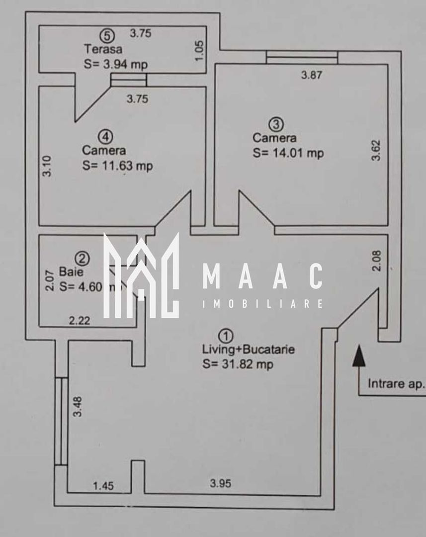 Apartament 3 camere de vânzare | Sibiu, Turnișor | 66 mp - Poză 8