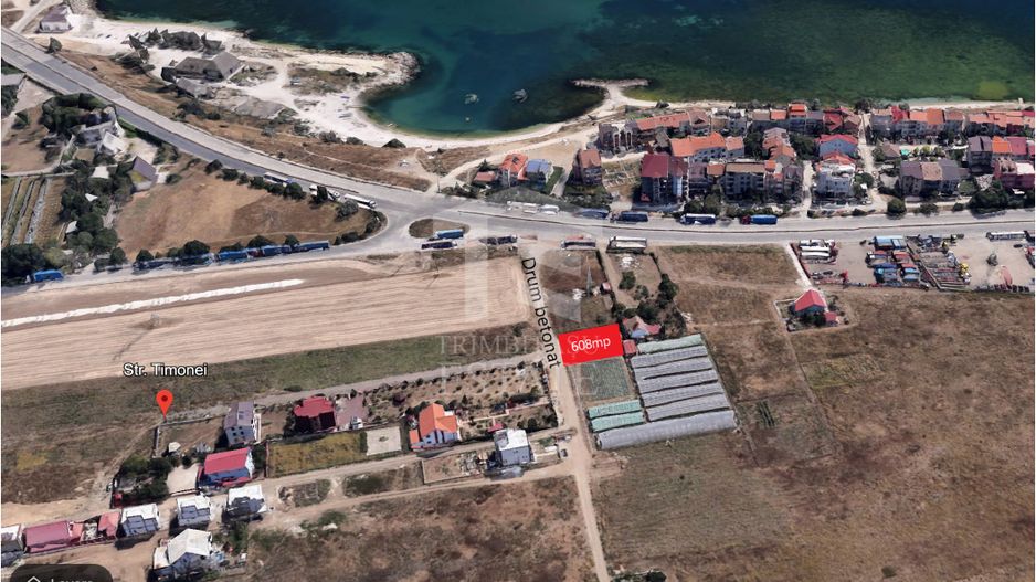 Teren intravilan 608mp Agigea RO-RO toate utilitățile vedere la mare - Poză 3