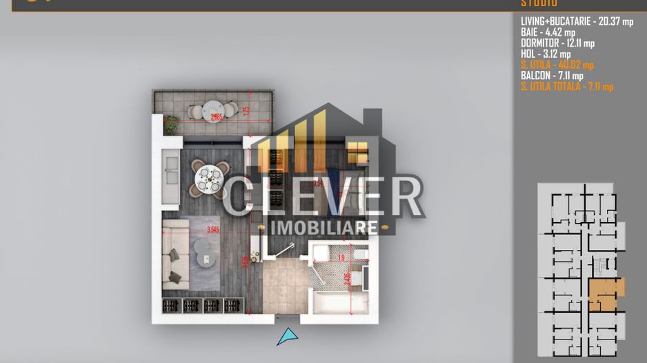 Apartament 2 Camere Pallady - 12 min Metrou Nicolae Teclu | Comision 0% - Poză 2