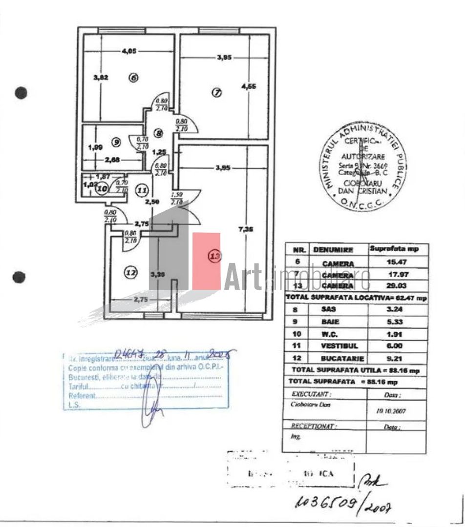 Vanzare partament 3 camere +Loc  parcare,boxa-Militari - Poză 15