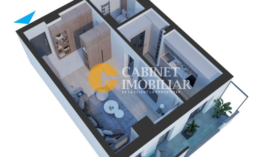 Apartament 1 Camera - Bloc Nou 2023 - Zona Rond Vechi Nicolina - Poză 3