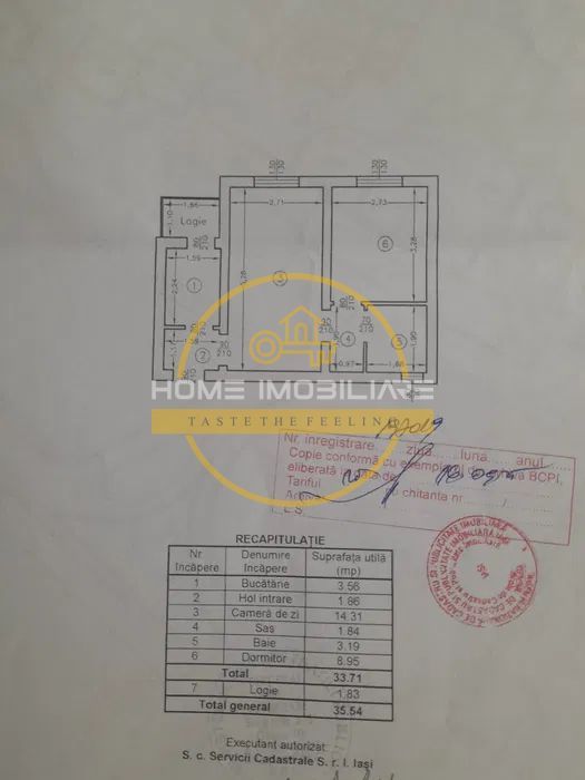 Apartament cu 2 camere/ Etajul 1 / 36mp/ zona Podu Ros - Poză 8