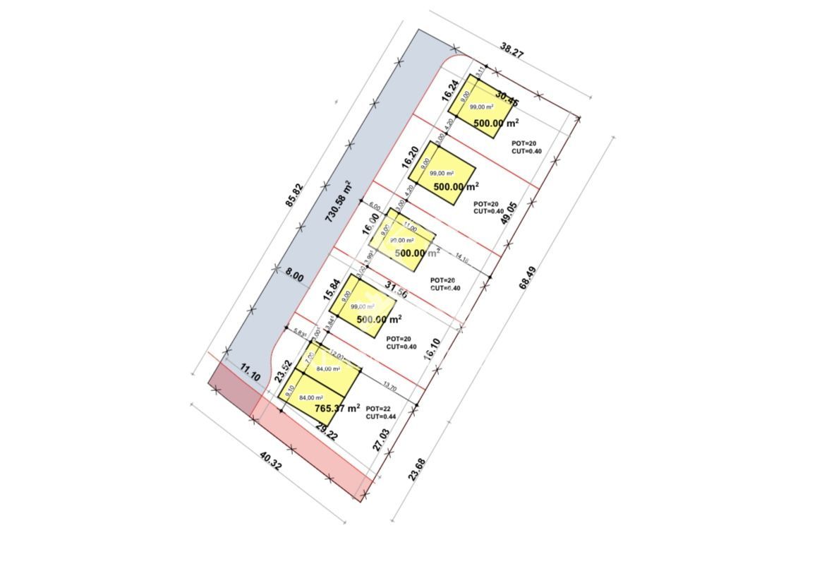 Oportunitate investitie! Teren intravilan, 3496 mp, centru Chinteni - Poză 4
