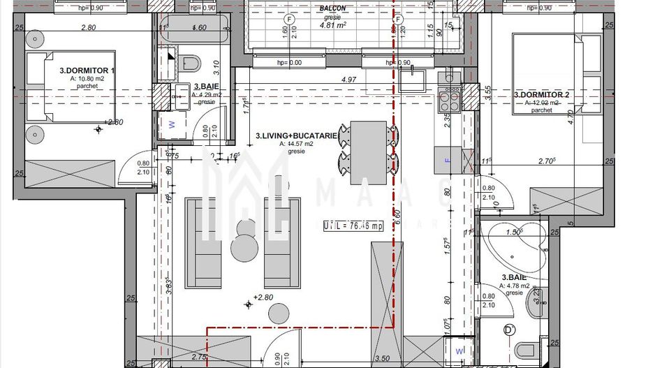 Comision 0% | Apartament 3 camere | Calea Surii Mici | - Poză 1