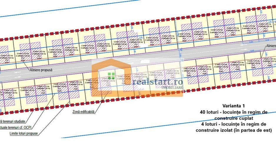 Investie, Balotesti, 15000mp intravilan, D 54,7ml, zona noua de case - Poză 1
