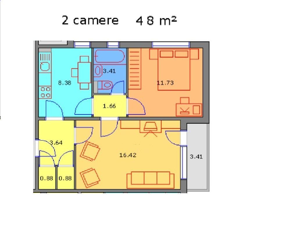 DE VANZARE APARTAMENT 2 CAMERE  | VEDERE PANORAMICA| PLAZA ROMANIA - Poză 4